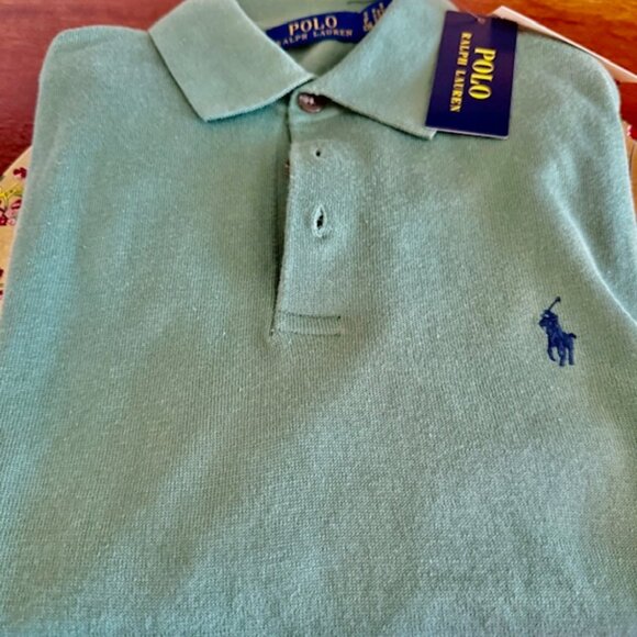 BRAND NEW POLO Ralph Lauren Cotton Placket Pullover Sweater Polo Sz Small RT285$ - Picture 1 of 12